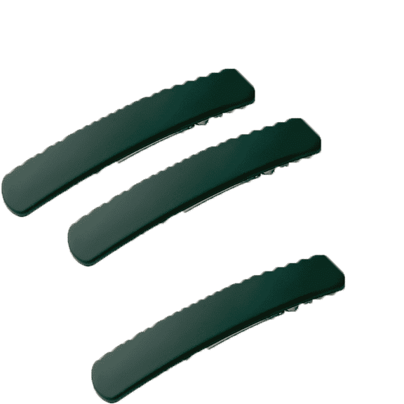 RAGUPEL 3 Pcs Hair Clips for Women,Strong Grip Hair Clips for Styling,Comfortable Wear Sleek Design Flat Claw Clips,Green