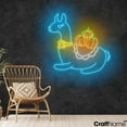 thumbnail image 2 of Craftnamesign Llama Pumpkin Neon Light Sign, Pumpkin LED Sign Wall Art, Thanksgiving Decor, 2 of 5