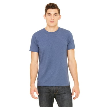 Bella   Canvas Unisex Jersey Short Sleeve Tee , 3001CVC , Heather Navy , XX-Large