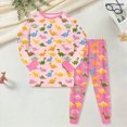 thumbnail image 2 of UAYOTSE Baby Girl Spring Clothes Toddler Spring Outfit Girl Spring Contrast Color Sweatshirt Shirt Pants Winter Outfit Toddler Gift 3 6 12 18 24 Months 2T 3T Outfits,Sizes 7-8 Years, 2 of 6