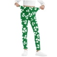 thumbnail image 2 of Children Girls Boys St. Patrick's Printed Legging Pants Children Kids Thin Wearing Long Sports Pants, 2 of 5