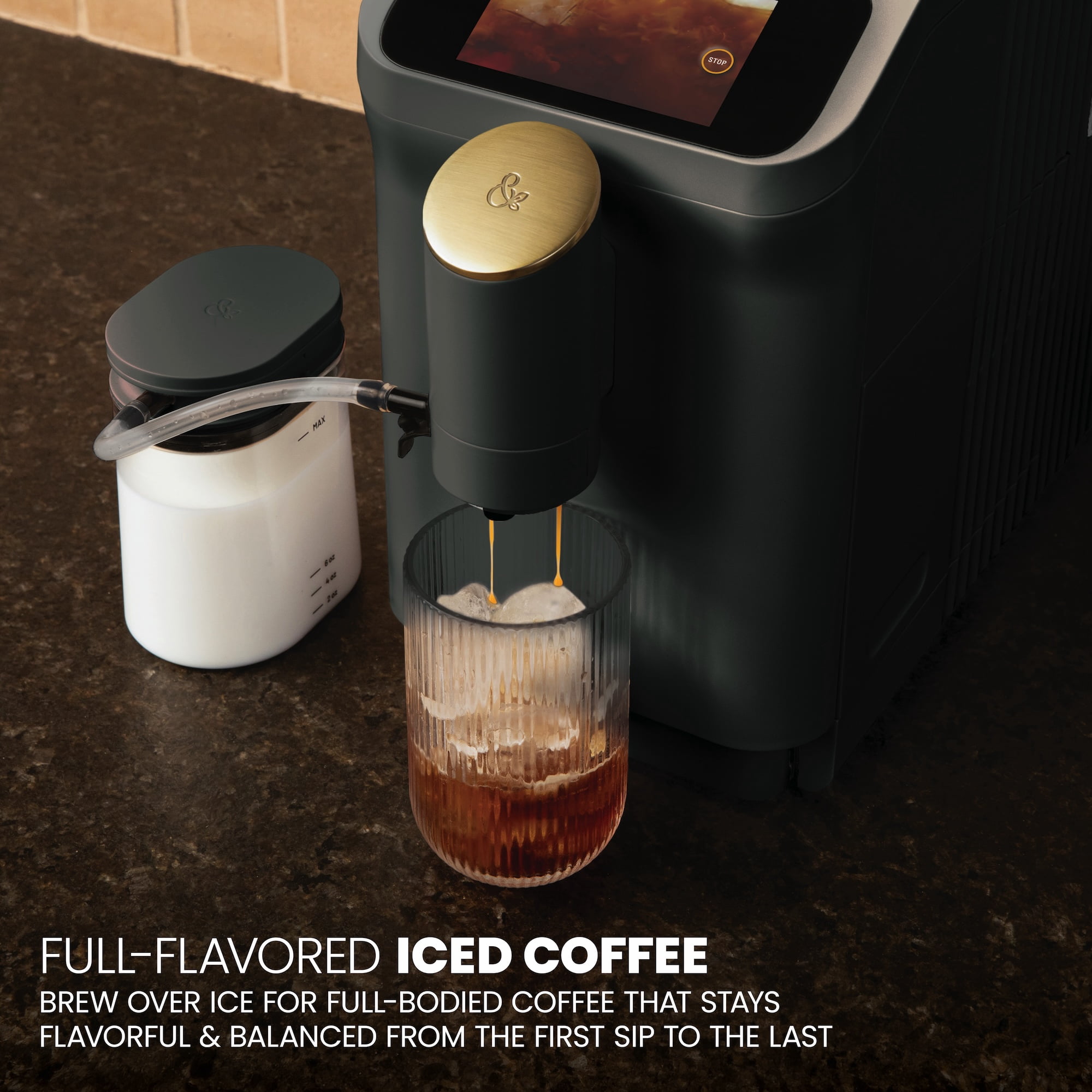 Thyme & Table Fully Automatic Espresso Machine, Slate Grey