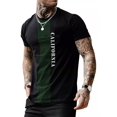 thumbnail image 2 of Playera Negra Para Hombres Mangas Corta Estampado Camisetas, 2 of 8