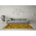 thumbnail image 3 of Ahgly Company Indoor Round Persian Yellow Traditional Area Rugs, 7' Round, 3 of 4