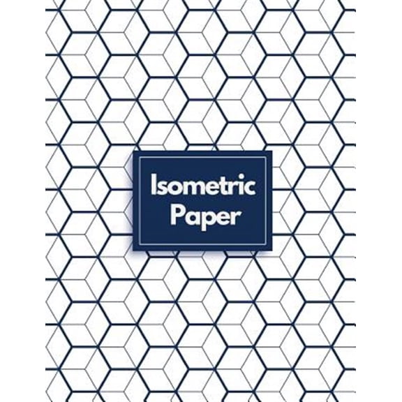 Pre-Owned Isometric Paper: Draw Your Own 3d, Sculpture or Landscaping Geometric Designs! 1/4 Inch Equilateral Triangle Isometric Graph Recticle T