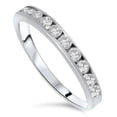 thumbnail image 1 of 3/8ct Channel Set Diamond Ring 14K White Gold, 1 of 2