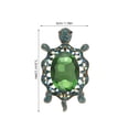 thumbnail image 3 of Broche de tortuga para mujer: bonito broche de tortuga de dibujos animados, aleación de zinc, con diamantes de imitación, ideal como broche de solapa para ropa, mochilas y accesorios de fiesta., 3 of 7