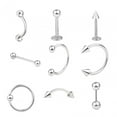 thumbnail image 3 of 9Pcs Belly Button Rings Navel Piercing Rings Body Piercing Jewelery Rings for, 3 of 9