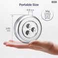 thumbnail image 4 of IPOW Paquete de 5 luces LED nocturnas inalámbricas con batería, lámpara táctil, luz de empuje adhesiva para armarios, mostradores o cuartos de servicio, luz táctil inalámbrica, batería no incluida., 4 of 5