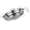 thumbnail image 2 of Minkissy Steaming Dish Food Serving Tray Stainless Steel Round for Household Users 1Set, 2 of 6