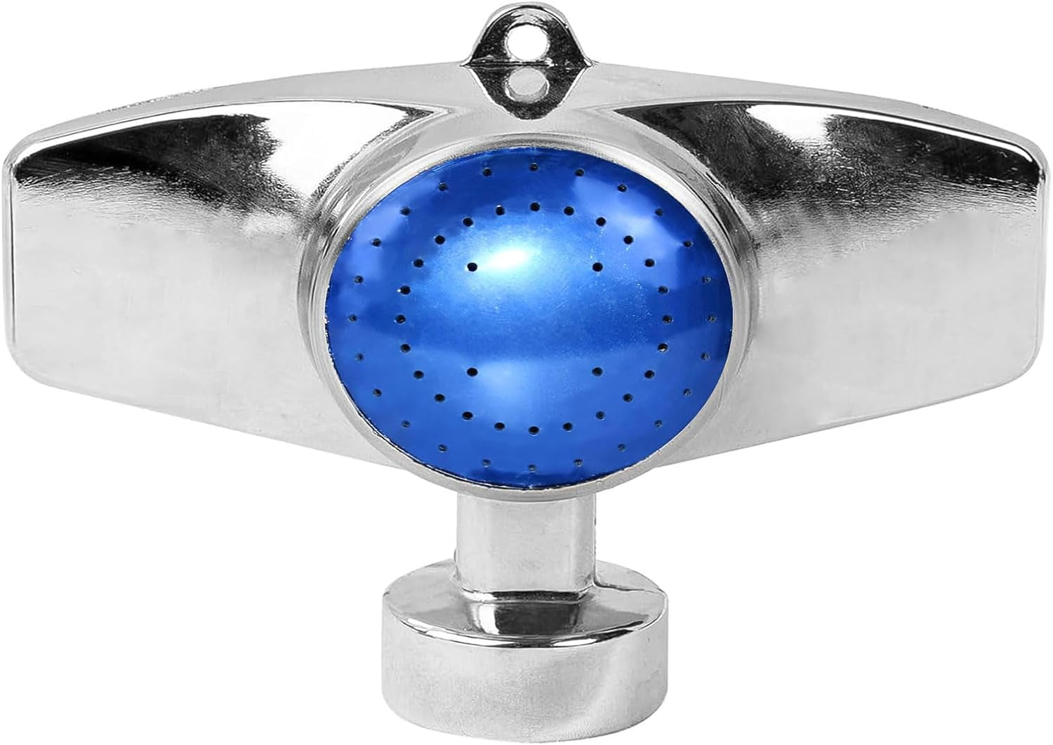 LSKJGA-360 Degree Metal Spot Sprinkler,Small Sprinkler Garden for Small Areas Lawn Sprinklers for Yard Circle Pattern with Gentle Water Flow Garden Watering (2, Blue)