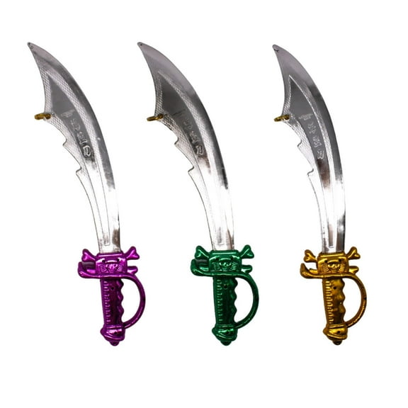 Mardi Gras Spot Pirate Sword - Assorted Colors (Each)