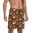 thumbnail image 2 of Fuzoiu Skulls And Hearts Print Pajama Shorts for Men, Men's Pajama Bottoms,Mens Lounge Sleepwear,Pajama Pants with Pocket-X-Large, 2 of 6