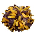 thumbnail image 2 of Plastic Cheer Pom Poms Cheerleading Cheerleader Gear 2 pieces one pair poms(Maroon/Yellow), 2 of 2