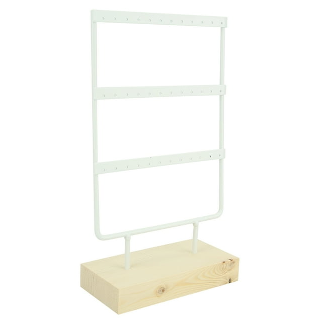 Durable Jewelry Rack, Easy To Disassemble Metal Material Jewelry Storage Rack, For Retail Store Jewelry Display Jewelry Storage Jewelry Display Home Black,White