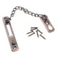 thumbnail image 5 of Auxiliar De Alta Seguridad Puerta De Acero Inoxidable Protector De Cadena Perno Barra Oscinte Seguridad Para El Hogar 1set Baoblaze Bloqueo de perno de deslizamiento de la puerta, 5 of 6