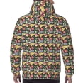 thumbnail image 3 of Bingfone Doodle Food Men's Drawstring Hoodie Long Sleeve Pocket Sweatshirts-X-Large, 3 of 6