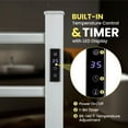thumbnail image 5 of Gymax Freestanding Wall Mounted Towel Warmer 6-Bar Aluminum Heated Towel Rack w/ Timer, 5 of 10