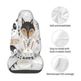 thumbnail image 4 of Picia Funny Animals Series Print Waterproof Sweating Car Seat Cover for Post Gym Workout, Running, Beach and Hiking, Universal Fit Anti-Slip Bucket Seat Protector, 4 of 5