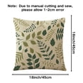 thumbnail image 2 of Funda de almohada con flores silvestres, flor romántica, hojas naturales, funda de cojín cuadrada acogedora, 2 of 5