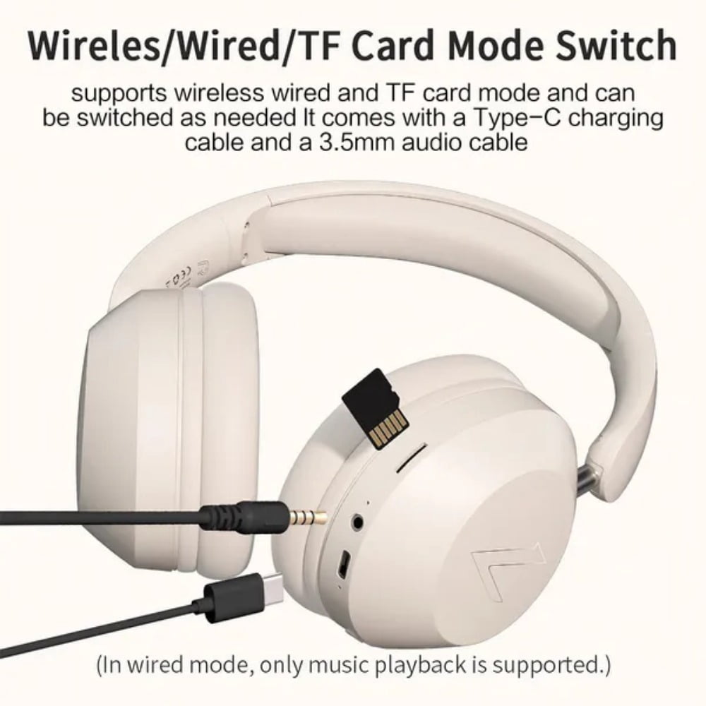 STONEGO Foldable Wireless Bluetooth Music Headphones - New In-ear High Power Wireless Headphones - Great for Sports, Mobile Phones and Music - Comfortable to Wear and Excellent Sound Quality