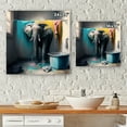 thumbnail image 4 of Designart Elephant In Laundry Room Canvas Wall Art, 4 of 5