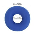 thumbnail image 2 of Cozeii Inflatable Donut Cushion, Round Air Seat Pillow for Tailbone Pain, Hemorrhoid Support, Pregnancy & Post Natal Use, Portable for Office Car Travel, Includes Air Pump, 13.8 Inch, 2 of 2