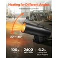 thumbnail image 2 of VEVOR Portable Propane Air Heater 100000BTU Stepless Temp Settings Outdoor, 2 of 9