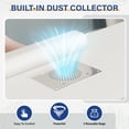 thumbnail image 3 of Ktaxon Manicure Table for Nail Tech with Dust Collector, Storage Drawers & Wrist Cushion, White, 3 of 7