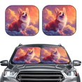 thumbnail image 2 of Sikiie Sunset Cloud Corgi Print Foldable Car Windshield Sun Visor, Car Window Sunshade Suitable for Sedan, SUV and Truck Car Accessories-Medium, 2 of 6