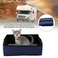 Cat Collapsible Litter Box Pet Litter Pan Waterproof Outdoor Foldable