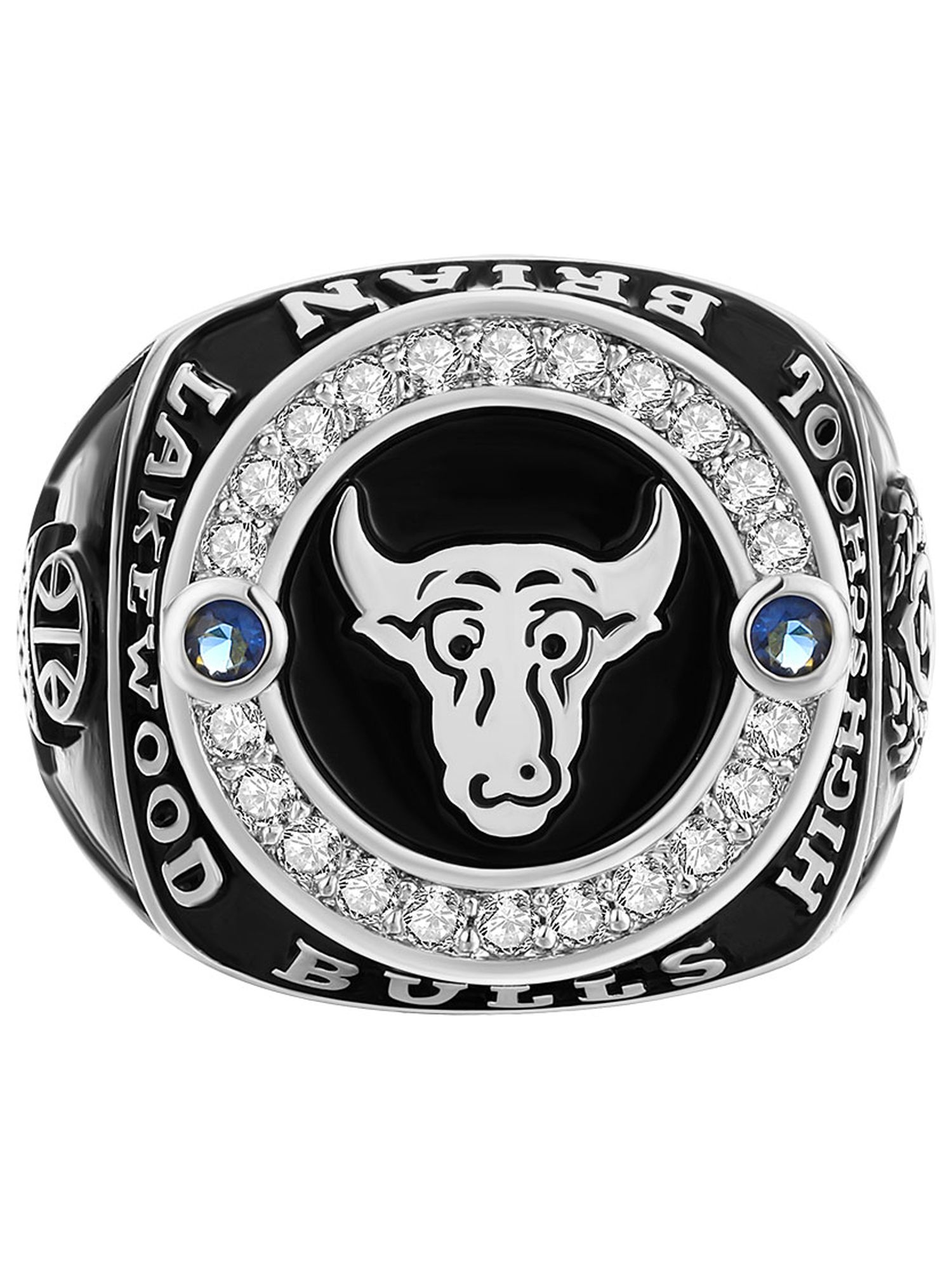 Order Now for 2025 Graduation, Freestyle Men's CZ Multiple Graphics Birthstone Class Ring, Personalized, High School or College