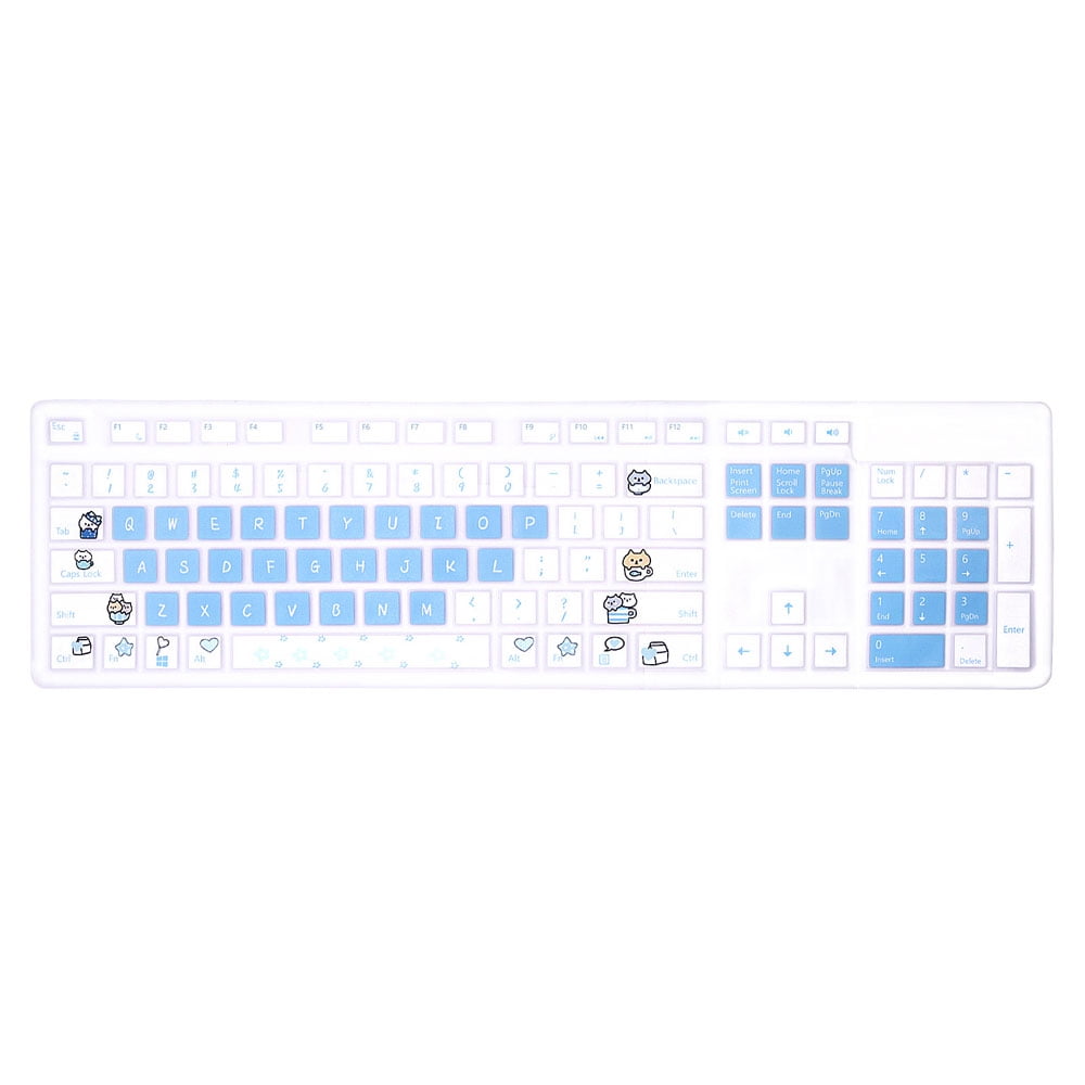 Desktop Computer Keyboard Cover Skin ，for Keys Standard Keyboard, Anti