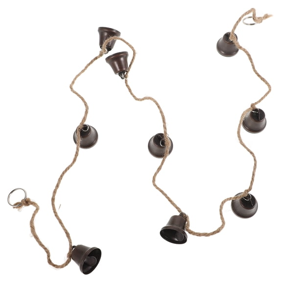 WORGEOUS 1Pcs Bell Garland On String Jingle Bells Hanging String 46.3x1.2x1in Iron Themed Parties Family Gatherings