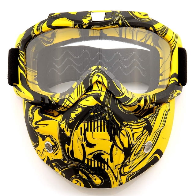 Máscara de paintball SPOSUNE para hombre y mujer, para moto, ATV