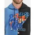 thumbnail image 4 of Fantastic Four Men's & Big Men's Graphic Hoodie Sweatshirt, Sizes S-3XL, 4 of 5