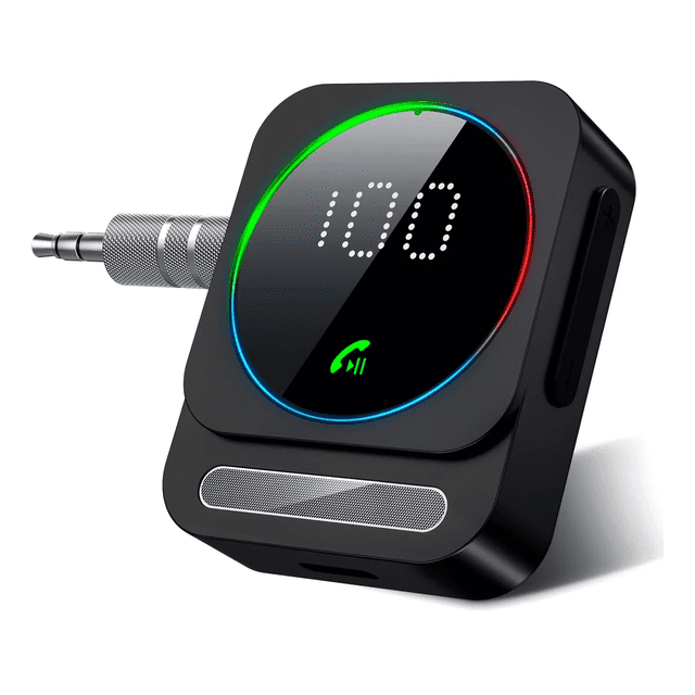 Adaptador Auxiliar Bluetooth, Receptor De Audio Con Jack 3.5 NEGRO