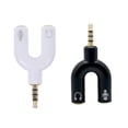 thumbnail image 1 of Shisuyan Headphone Splitter Adapter Black 2Pack 2.1x1.1in, 1 of 9