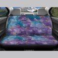 thumbnail image 6 of Uourmeti Car Seat Covers Breathable Polyester, Compatible with Auto Seats Front Drive Seat, for Trucks Cars, Purple & Teal Marble Pattern with Gold Veins, 6 of 10