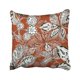 thumbnail image 1 of Funda de Almohada ABPHQTO Terracota Natural Monocromática Blanca 45x45 cm Estampado Hojas de Castaño Gráfico Negro, 1 of 2