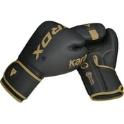 RDX Boxing Gloves for Men & Women | Pro Training Sparring Gloves, Maya Hide Leather Muay Thai | MMA Kickboxing, Unisex Punching Gloves with Thick Padding for Boxing 8 10 12 14 16 18 Oz