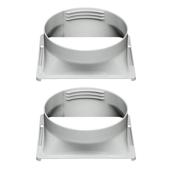 2X Air Conditioner Exhaust Hose Interface, Portable Home Mobile Air Conditioner Body Fitting Connector, Square 15cm