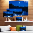 thumbnail image 3 of River at Night with Fog - Landscape Canvas Art Print, 3 of 4
