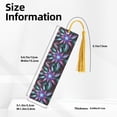 thumbnail image 3 of Kdxio Colored Abstract Print Metal Tassel Bookmarks,Perfect Gift for Art Lovers and Bookworms Metal Bookmarks for Women, 3 of 8