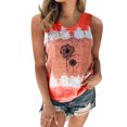 thumbnail image 1 of Gibobby casual para mujer Impresión de diente de león Cuello redondo Tie Dye Tank Chaleco sin mangas Camiseta Blusa Tops(Vino,CH), 1 of 4