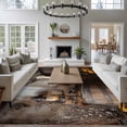 thumbnail image 3 of Large Area Rugs for Living Room Bedroom, Vintage Western 6'x9' Rug Washable Carpet Runner Indoor Outdoor, Countryside Sunflowers Wooden Retro Non Slip Floor Mats Rug for Kitchen, Playroom, 3 of 8
