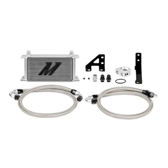 Mishimoto MMOC-STI-15 Oil Cooler Kit Compatible With Subaru STI 2015  Silver