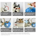 thumbnail image 5 of Imountek 13000W Portable Windproof Camping Stove 5-Head Gas Cooking Burner with Piezo Ignition Fit for ISO-Butane, Propane, Butane Fuel Tank for Camping Outdoor Cooking, 5 of 13