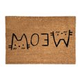 thumbnail image 1 of Tapete de Entrada Coco Animal Gato 40x60 cm – Natural y Antideslizante, 1 of 5