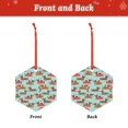thumbnail image 2 of Naloa Dachshund Christmas Play Acrylic Santa Tree Decorations Christmas Hanging Pendant for Christmas Winter New Year Party Hanging Decorations-Hexagon, 2 of 7